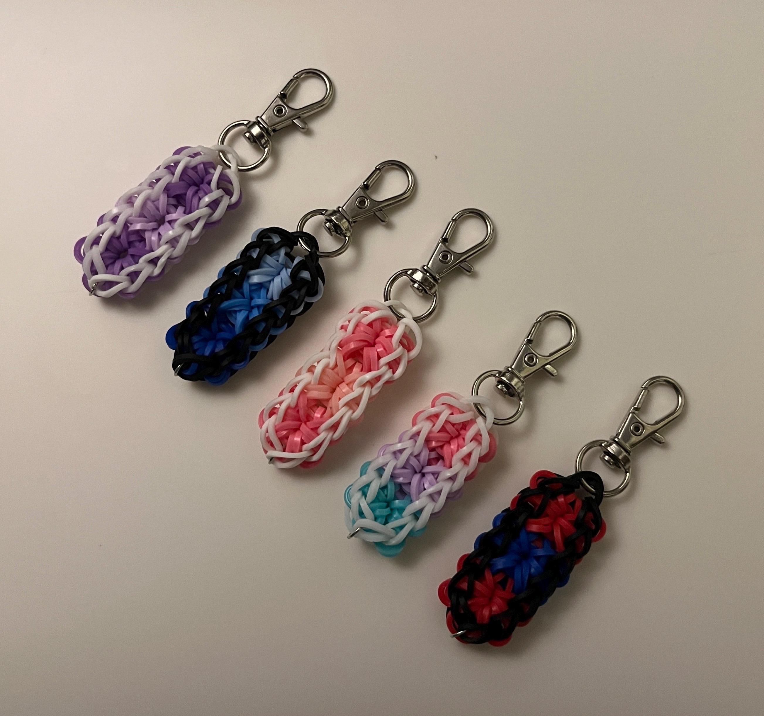 Starburst Keychain (rainbow Loom/loom Band) — Customizable (pick