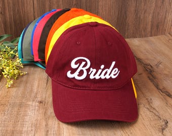 Custom embroidered bride cap,3D text,logo,personalized baseball,fraternity hat,gift for mom/dad,for him/her,Christmas gift,holiday gifts,
