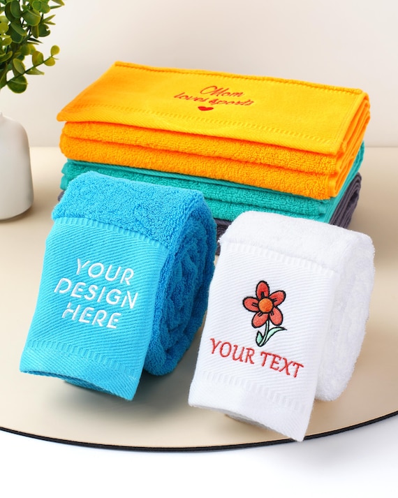 Custom Embroidered Sport Towel,Personalized hand towel,with you text,logo Sport Towel,Fitness Coach Gift,Embroidered towel,Father's Day Gift