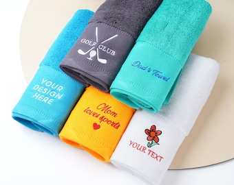 Custom Embroidered Towel,Sports towel,Personalized Basketball Towel,Baseball,Tennis,Fitness Towel,Custom Name Golf Towels,Soccor Team Gift.