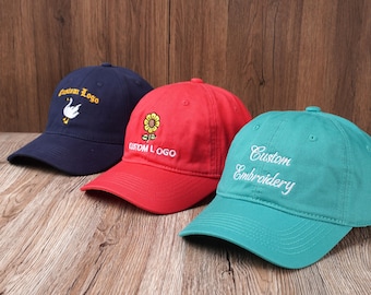 Personalized embroidered Cap,Custom text embroidered hat,Embroidered logo,Unisex Baseball hat,Gift for Dad,Bachelorette hats,Custom hats,