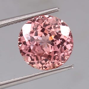Fine Quality Flawless Pink Morganite Loose Round Cut Gemstone For Rings & Jewellery 15x15 mm