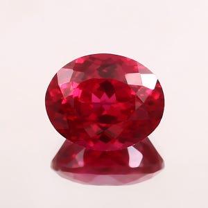 Fine Quality Flawless Mozambique Red Ruby Loose Oval Cut Gemstone For Rings & Jewellery 14x11 mm