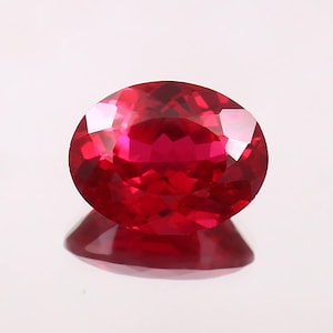 Fine Quality Flawless Mozambique Red Ruby Loose Oval Cut Gemstone For Rings & Jewellery 13x10 mm