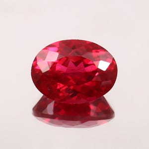 Fine Quality Flawless Mozambique Red Ruby Loose Oval Cut Gemstone For Rings & Jewellery 13x10 mm