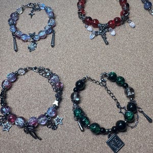 Glass beads bracelet