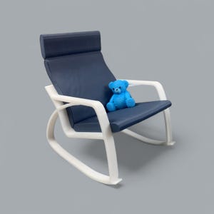 Miniature Armchair for Dollhouse 1:12 Scale – Dollhouse Furniture for Adults – Handmade Mini Chair – Modern Mini Decor + Teddy Bear - Gift