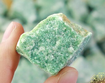天然グリーンアベンチュリンクリスタル｜天然石クォーツ原石標本
