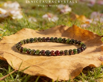 Bracciale in pietra di sangue di drago, braccialetto elastico con pietre preziose curative, regalo di cristallo per il chakra sacrale