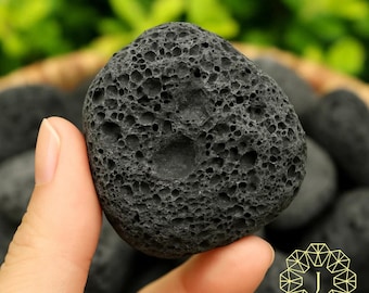 生の溶岩火山石 - 天然溶岩石クリスタル宝石 - スピリチュアルストーン