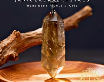 Smoky Quartz Gemstone Necklace, Hexagonal Point Crystal Pendant, Natural Stone Calming Amulet, Root Chakra, June Birthstone Gift