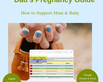 Guía de apoyo para el embarazo (Excel), Seguimiento semanal para padres primerizos
