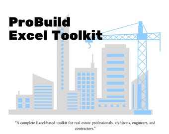 Plantilla de Excel para construcción / Seguimiento y planificación de proyectos / Descarga digital
