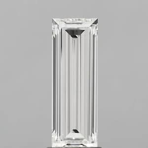 1 CT Baguette Cut Lab Created Diamond, Long Baguette Lab Grown Diamond, Loose Diamond for Custom Engagement Ring, F/VS Graded Diamond