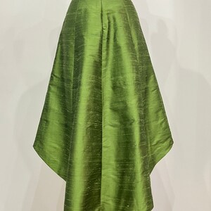 Belle Full Length Silk Shantung Skirt