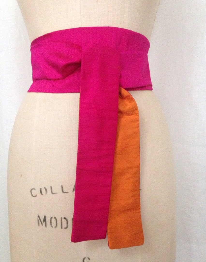Hot Pink Sash Belt - Etsy Hot Pink Sash Belt - Etsy