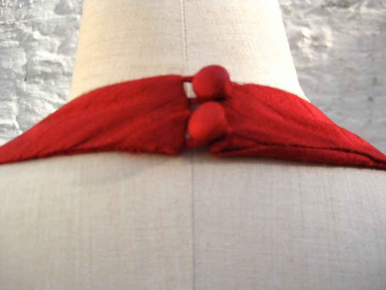 Lipstick Red Halter Aline Shantung Cocktail Dress Custom Etsy