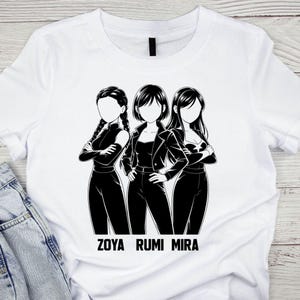 K Pop Demon Huntrix SVG, design fan art, ispirato al download digitale di Kpop Demon Huntrix Anima