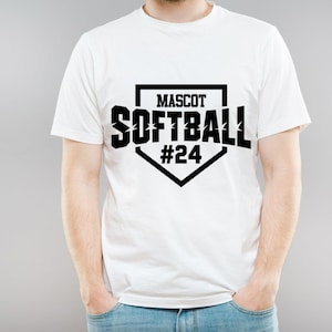 Png Svg de softball, mascotte de softball personnalisée, modèle de logo d&#39;équipe, chemise de maman de softball Svg, chemise de grand-mère de softball, soeur de softball, équipe de baseball,