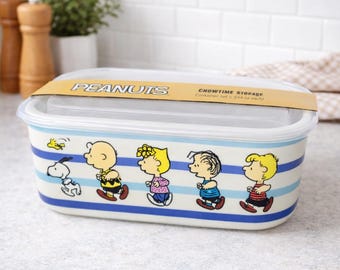 Fiambrera de cerámica de Peanuts, recipiente de cocina de Snoopy y Charlie Brown (946 ml)