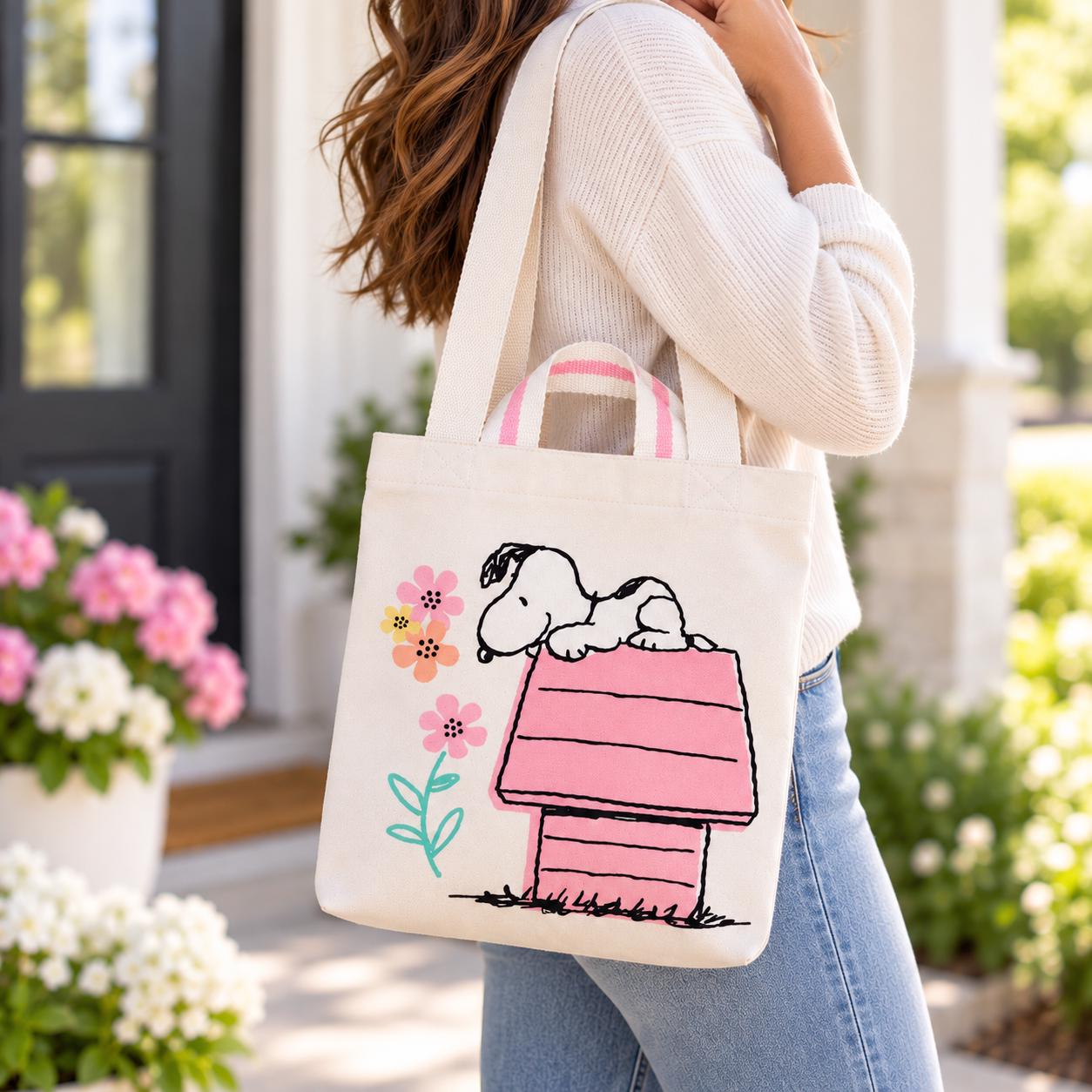 最終値下げスヌーピー　手提げバッグ　ヴィンテージ Vintage Snoopy Tote Bag - Etsy