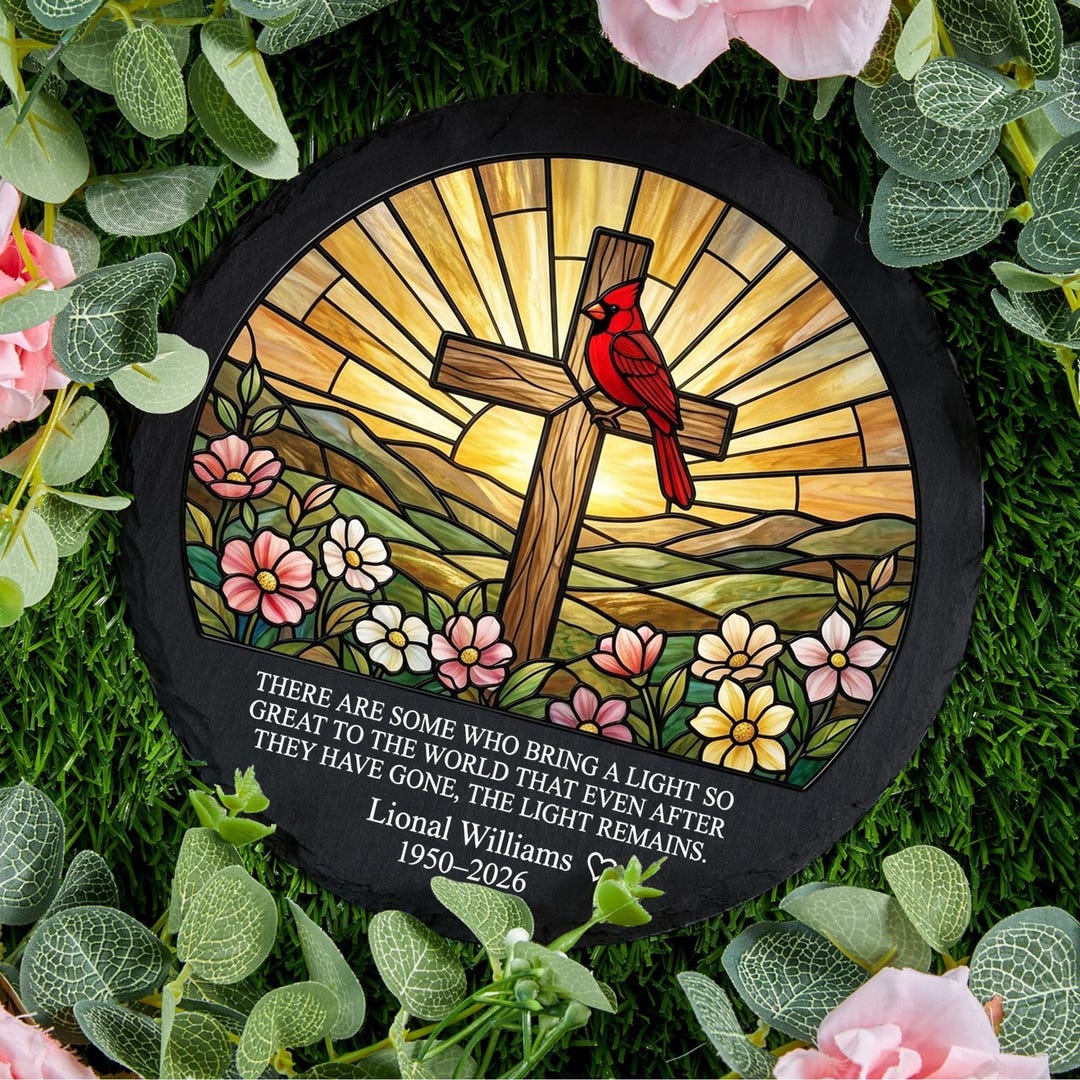 Cardinal Memorial Garden Stone – Personalized Sympathy Gift, Religious ...