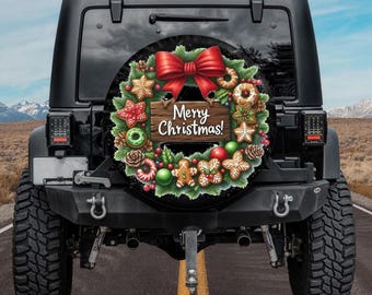 Weihnachtskranz-Reserveradabdeckung - Festliche VW Auto-Dekoration