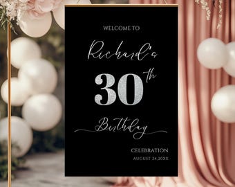 Minimalist Wedding Welcome Sign: Modern Elegant Poster (Printable or Print)