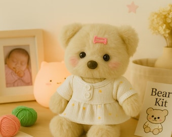 Kit fai da te per realizzare un orsacchiotto di peluche – Progetto di cucito per principianti