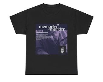 Camiseta con el logo de "Memorias de un asesinato" / Camiseta con gráficos de una película de suspense coreana