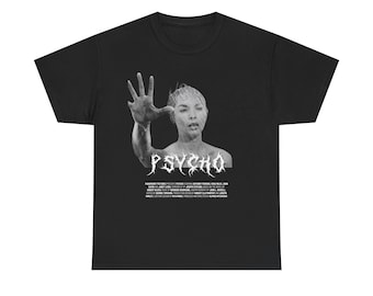 Psycho 1960 T-Shirt: Alfred Hitchcock Graphic Tee, Saul Bass Design