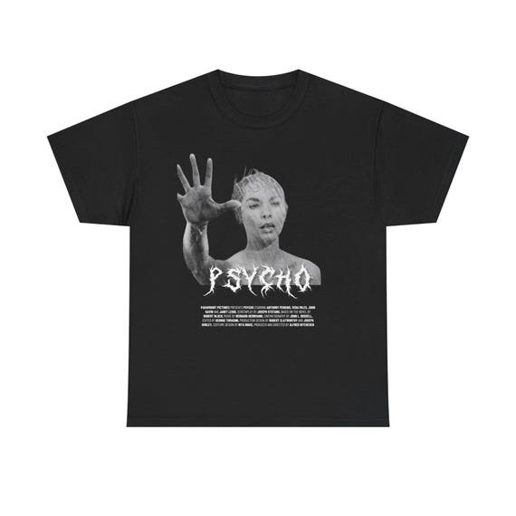 サイコ 1960 Tシャツ：アルフレッド・ヒッチコック グラフィックT 