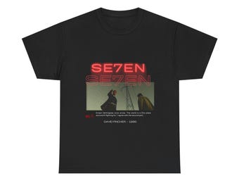 Se7en T-Shirt | Front Graphic Tee | David Fincher Cult Thriller | Dark Streetwear Shirt