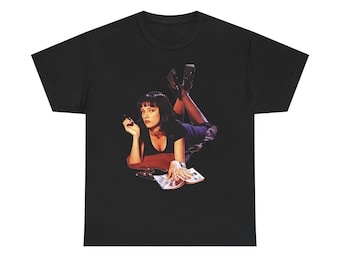 Pulp Fiction T-Shirt | Mia Wallace Graphic Tee | Tarantino Movie Streetwear