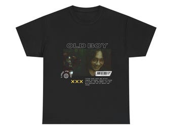 Oldboy Movie T-Shirt - Design B | Korean Cult Classic Tee | Neo-Noir Revenge Streetwear