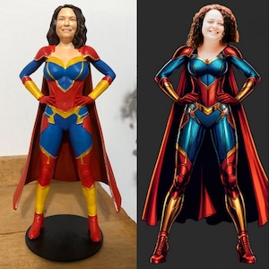 Custom 3D Figurine from Photo, Custom Portrait, Custom Action Figures, Custom 3D Modeling, Gifts for Bestie, Coworker Gifts, Christmas Gifts