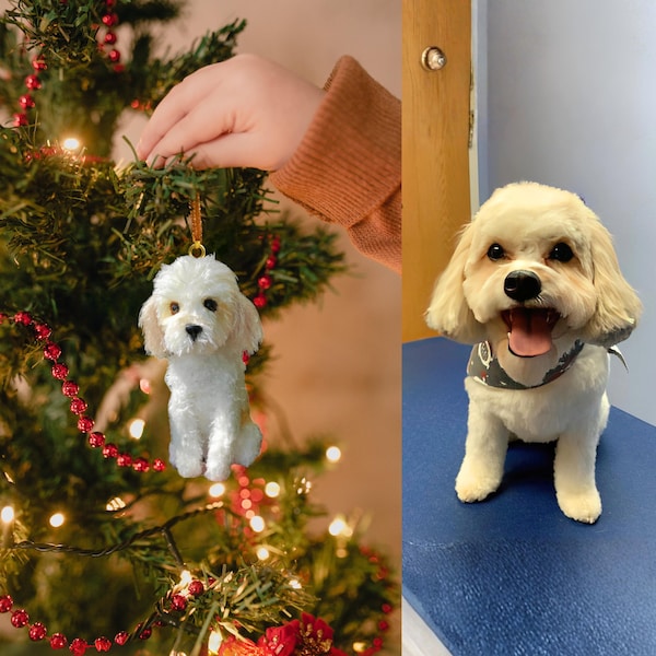 Custom Christmas Ornament, Custom Dog Ornament, Custom Crochet Dog, Dog Lover Gifts, Custom Dog Plush, Holiday Decor, Christmas Decor