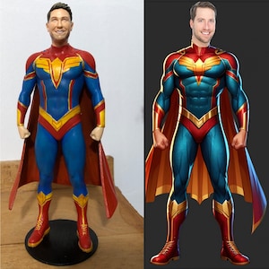 Custom 3D Figurine, Custom Portrait Gift, Custom 3D Render & Printing, Custom Bobblehead, Gifts for Besties, Coworker Gifts, Christmas Gifts