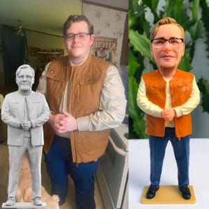 Custom 3D Figurine, Custom 3D Portrait, Custom Action Figures, Custom 3D Modeling, Gift for Coworker, Gifts for Best Friend, Christmas Gifts