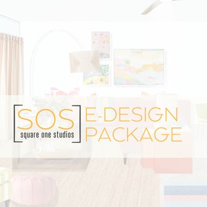 One Room E-Design Package / Interior Room design / Virtual Interior Design