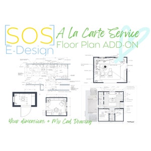 A LA CARTE Floor Plan Add-On / E-Design / Interior Room design / Virtual Interior Design