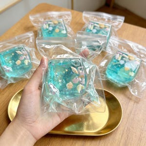 Havssnäcksglitter-fidgetleksak, sjöjungfru-stressboll, sensorisk ångestlindrande leksak för barn och vuxna, lugnande fokusgåva