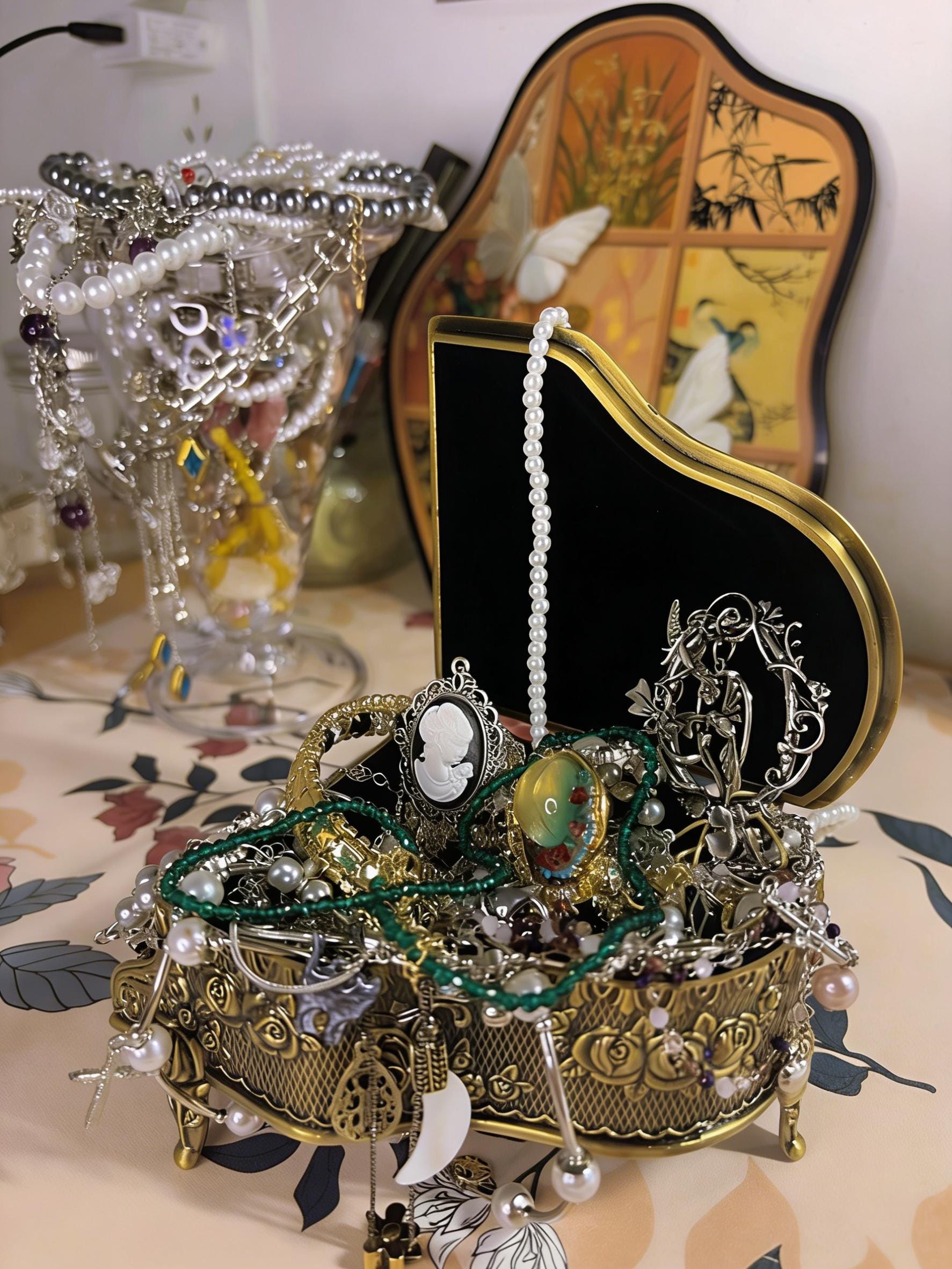 Vintage jewelry jar - Etsy 日本