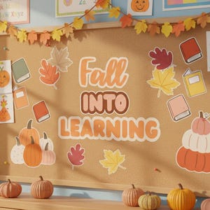 Fall Classroom Bulletin Board Kit | Printable Decor (Digital Download)