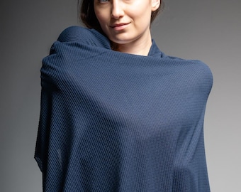 Polartec Power Grid Navy – Lightweight Technical Base Layer Fabric – 118 g/m2 – by the meter