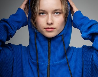 Pontetorto® rasterfleece – ademend thermisch materiaal voor hoodies, onderlagen (Made in Italy)