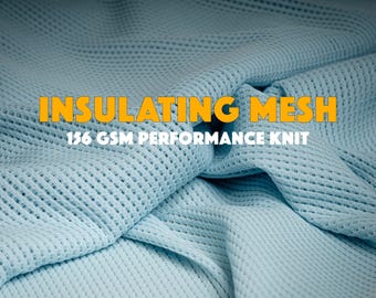 Tejido de capa intermedia aislante Polartec Power Dry Mesh de 156 g/m², tejido técnico de poliéster reciclado.