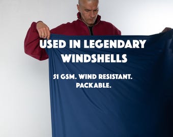 Japanese Technical Nylon Ripstop | 51gsm Lightweight DWR Windshell Fabric
