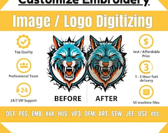 Custom Embroidery Digitizing Service Logo Digitizing Custom Digitizing Service Image Digitizing Embroidery Convert PNG to PES File Downloads