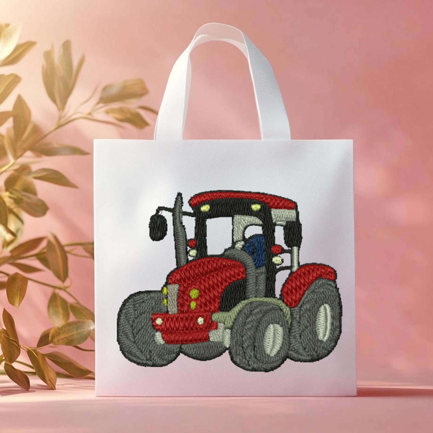 Green Embroidery Design Bundle Farm Tractor Embroidery Tractor With Boy ...